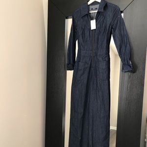 Denim Wide Leg 7 for all mankind jump suit